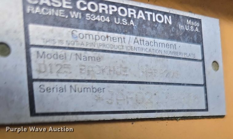 image for item EF3502 1998 Case 660 trencher