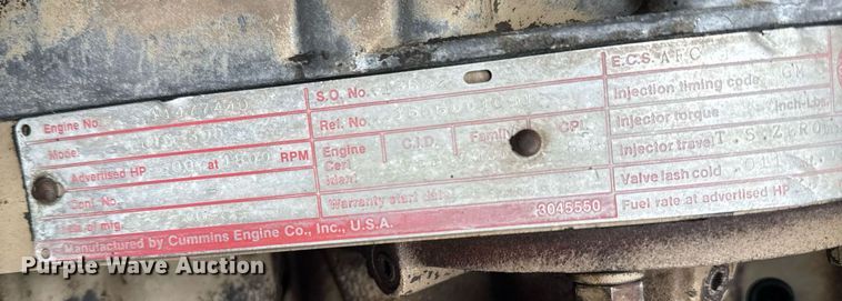 image for item EG5864 1989 International F-9370 dump truck