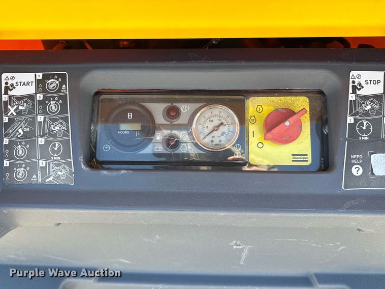 image for item EG5881 2016 Atlas Copco XAS110 air compressor