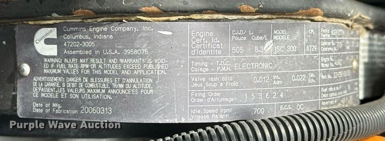 image for item EG5894 2007 Peterbilt 335 tank truck