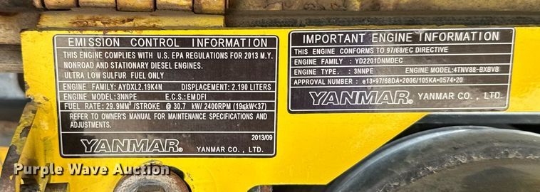 image for item EG6514 2005 Yanmar ViO55-5A mini excavator