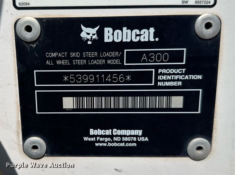 image for item EG6533 2007 Bobcat A300 skid steer loader