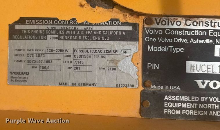 image for item EG6538 2009 Volvo L110F wheel loader