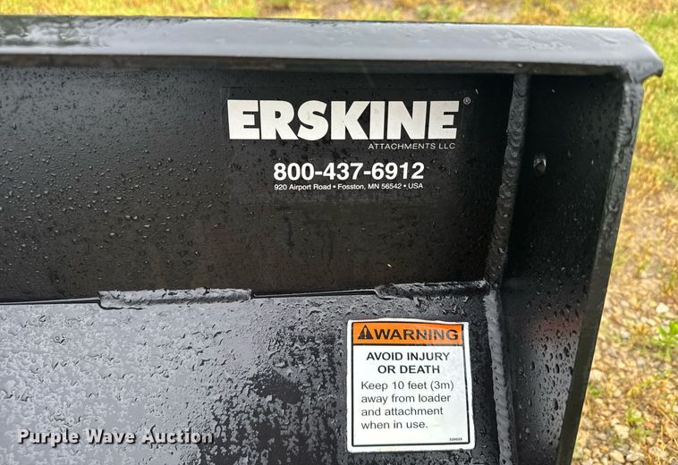 image for item EG6550 Erskine skid steer dozer blade