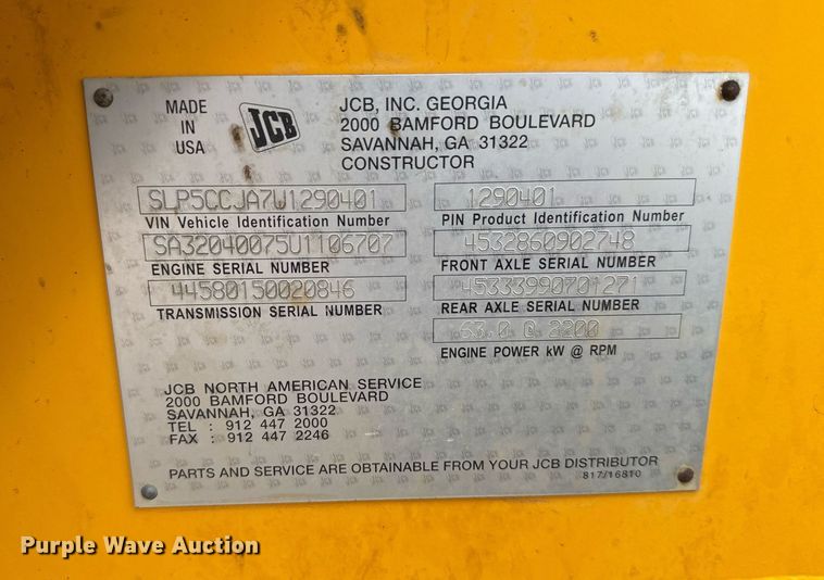 image for item EG6551 2008 JCB 506C telehandler