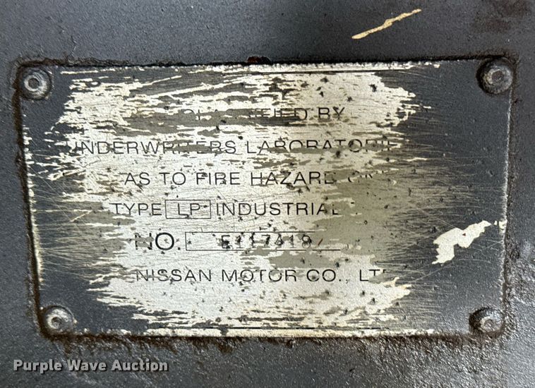 image for item EG6554 Nissan 50 forklift