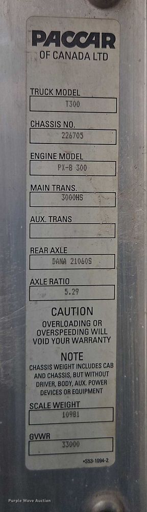 image for item EJ0086 2008 Kenworth T300 flatbed truck