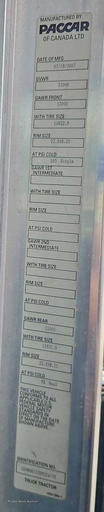 image for item EJ0086 2008 Kenworth T300 flatbed truck