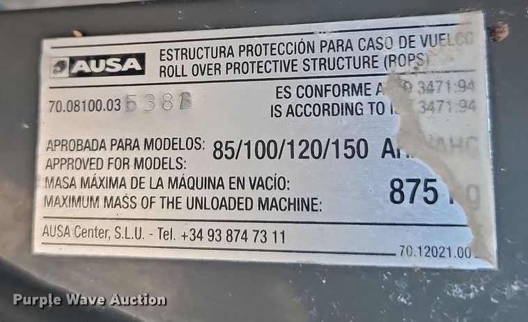 image for item EJ0102 2020 Ausa D 150 AHA site dumper