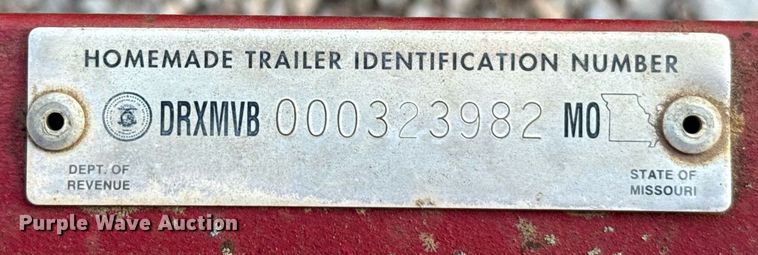 image for item EJ4503 2012 Shop built poly reel trailer