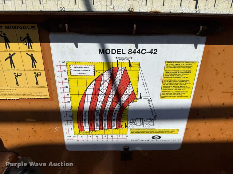 image for item EJ4623 2000 Lull 844C-42 Highlander telehandler