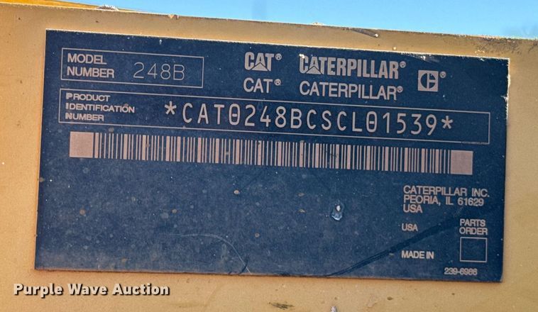 image for item EJ4631 2006 Caterpillar 248B skid steer loader
