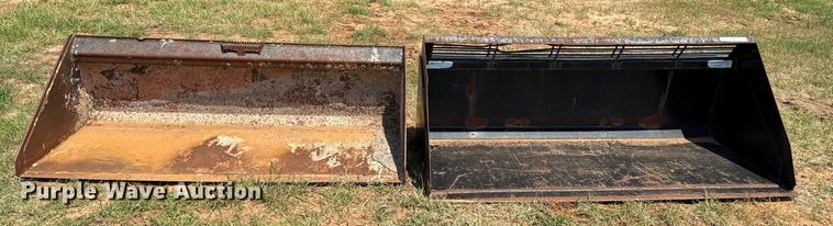 image for item EJ4669 (2) skid steer buckets