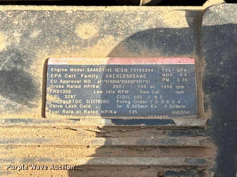 image for item EJ4670 2011 Komatsu PC350LC-8 excavator