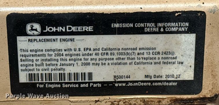 image for item EJ4673 2004 Broce RJ 350 broom