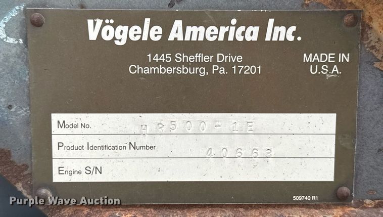 image for item EJ4676 2010 Vogele Vision 5200-2 paver