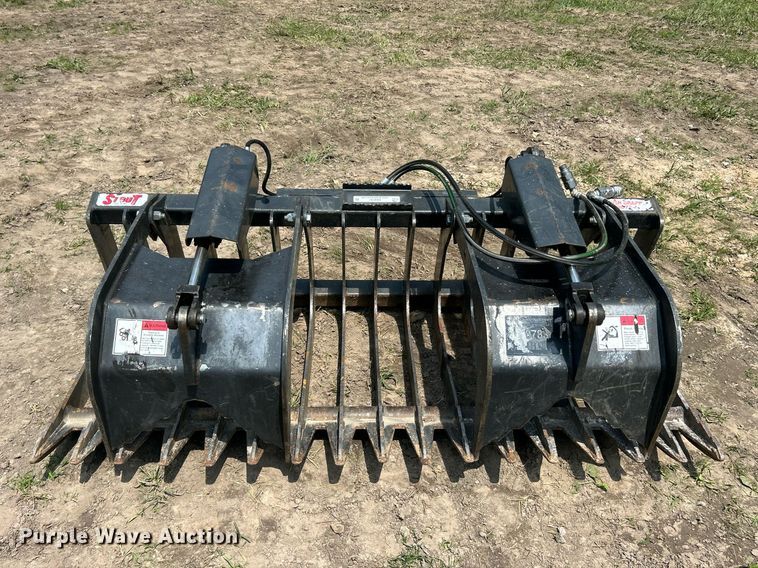 image for item EK8181 Stout HD72-4 skid steer grapple bucket