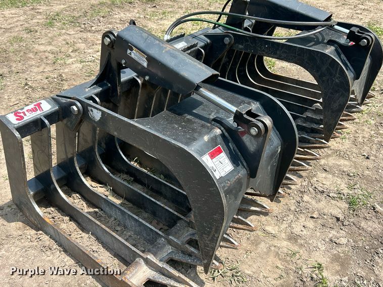 image for item EK8181 Stout HD72-4 skid steer grapple bucket