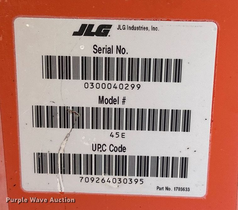 image for item EK8185 JLG 45 boom lift