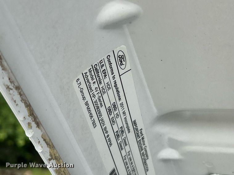 image for item EK8194 2011 Ford F450 Super Duty XL dump truck