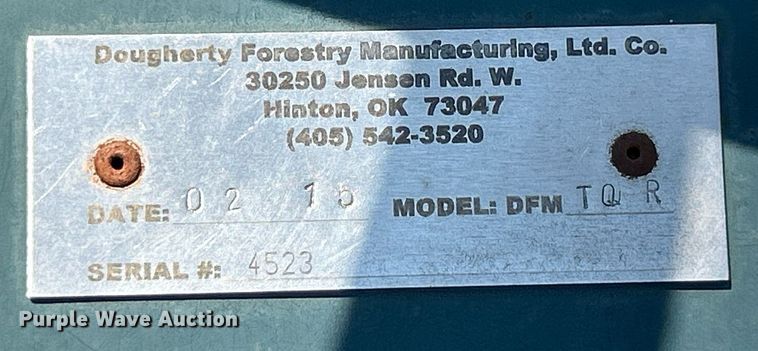 image for item EK8200 Dougherty TQR skid steer tree saw