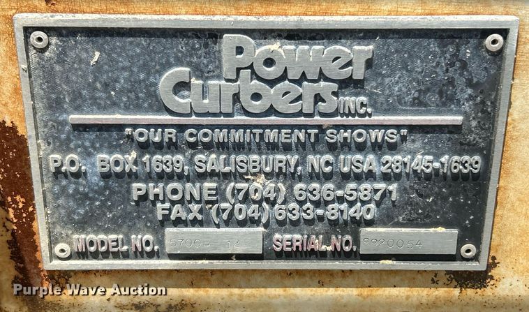 image for item EK8206 Power Curber 5700-B curb machine