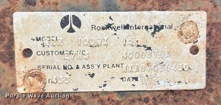 image for item EM2591 1987 Ford L8000 sewer jetter truck