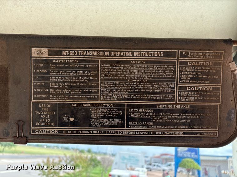 image for item EM2591 1987 Ford L8000 sewer jetter truck