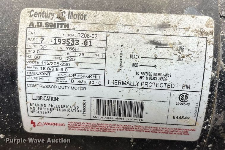 image for item EM2620 Quincey QTS-3 air compressor