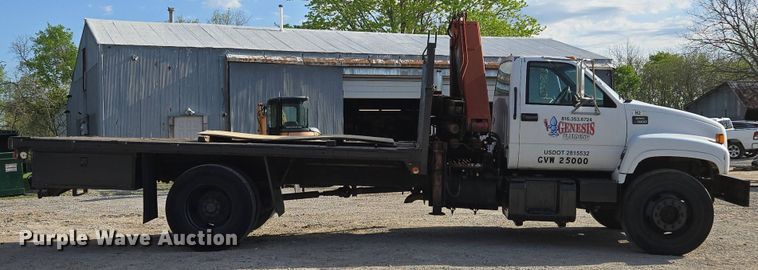 image for item EM7107 1997 GMC C7500 crane truck