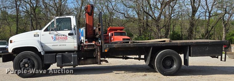 image for item EM7107 1997 GMC C7500 crane truck
