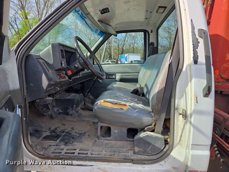 image for item EM7107 1997 GMC C7500 crane truck