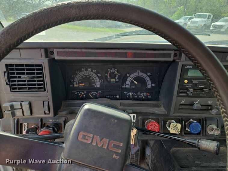 image for item EM7107 1997 GMC C7500 crane truck