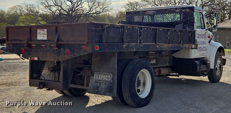 image for item EM7108 1995 International  4700 DT466 dump flatbed truck