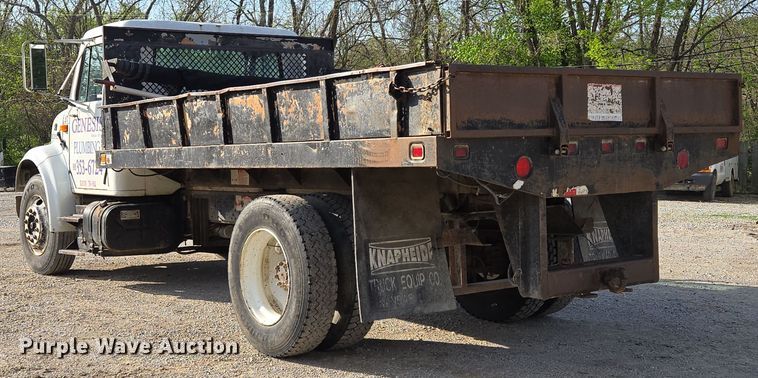 image for item EM7108 1995 International  4700 DT466 dump flatbed truck
