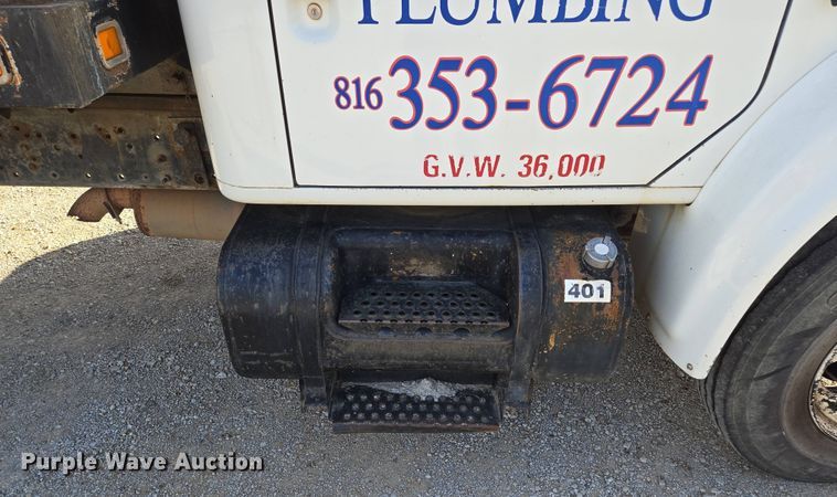 image for item EM7108 1995 International  4700 DT466 dump flatbed truck