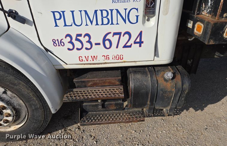 image for item EM7108 1995 International  4700 DT466 dump flatbed truck