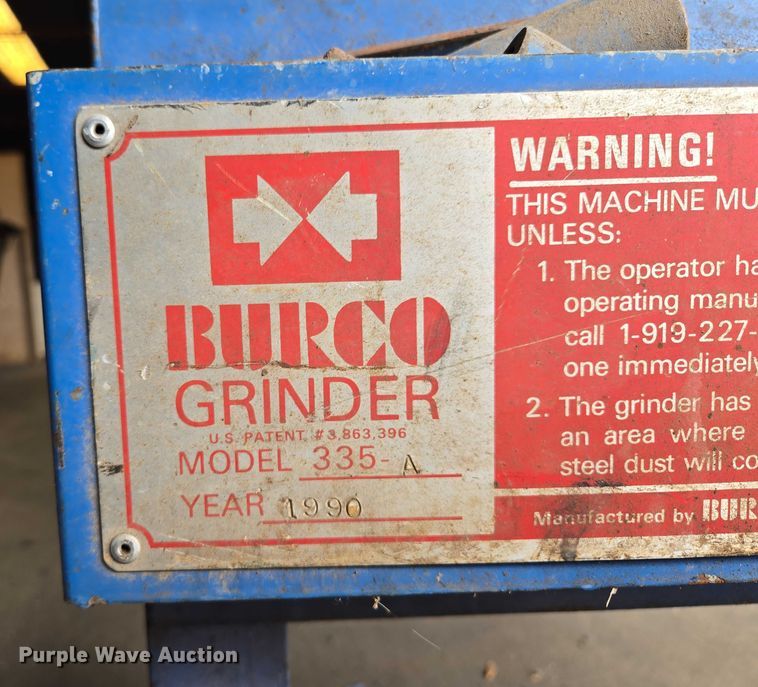 image for item EM7408 Burco 335-A jack hammer bit grinder