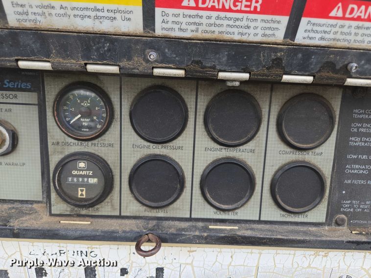 image for item EM7414 1993 Ingersoll-Rand P185CWJD air compressor