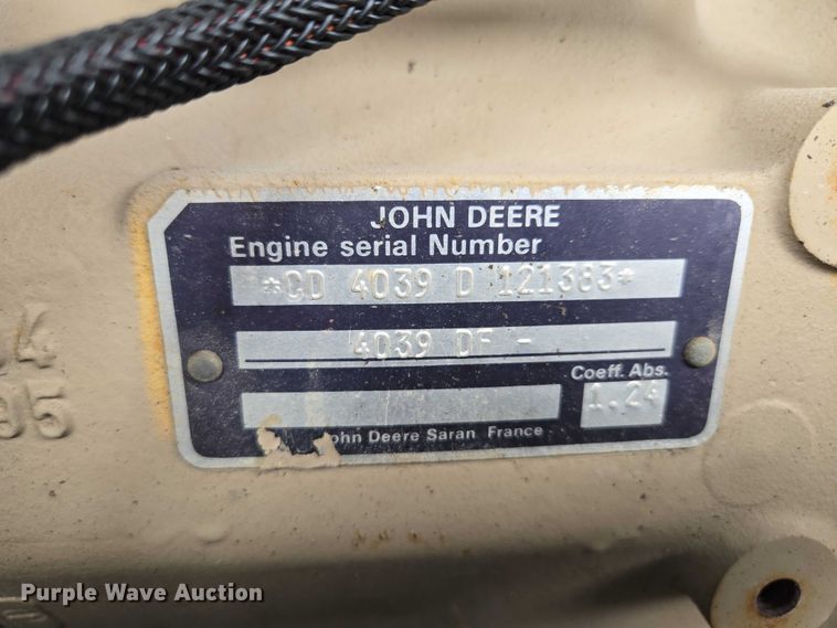 image for item EM7414 1993 Ingersoll-Rand P185CWJD air compressor