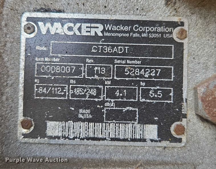 image for item EM7421 Wacker CT36ADT power trowel