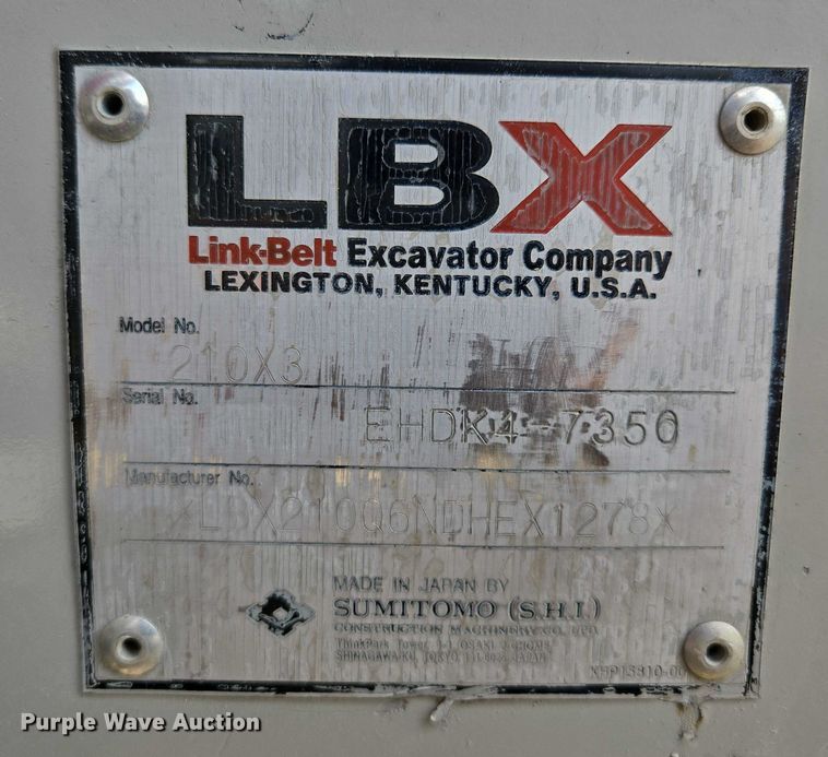 image for item EM7426 2014 Link-Belt 210X3 excavator