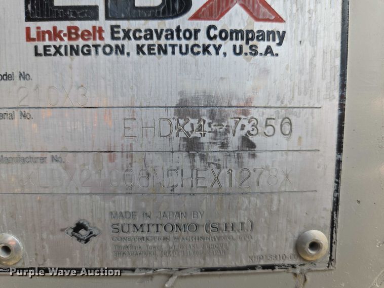 image for item EM7426 2014 Link-Belt 210X3 excavator