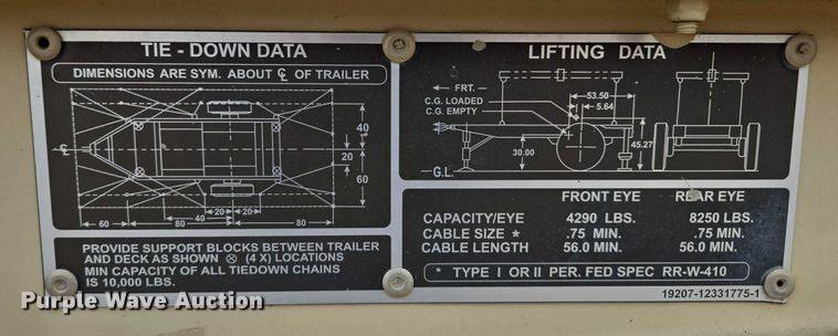 image for item EM7434 2003 Fermont Division MEP-804A generator