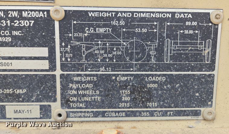 image for item EM7434 2003 Fermont Division MEP-804A generator