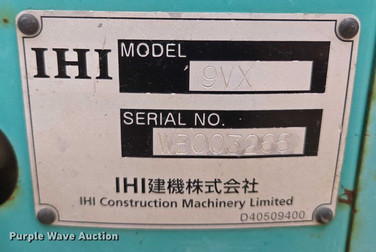 image for item EM7436 IHI 9VX mini excavator