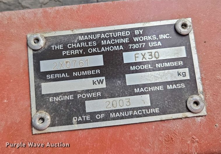 image for item EM7448 2003 Ditch Witch FX30 vacuum excavator