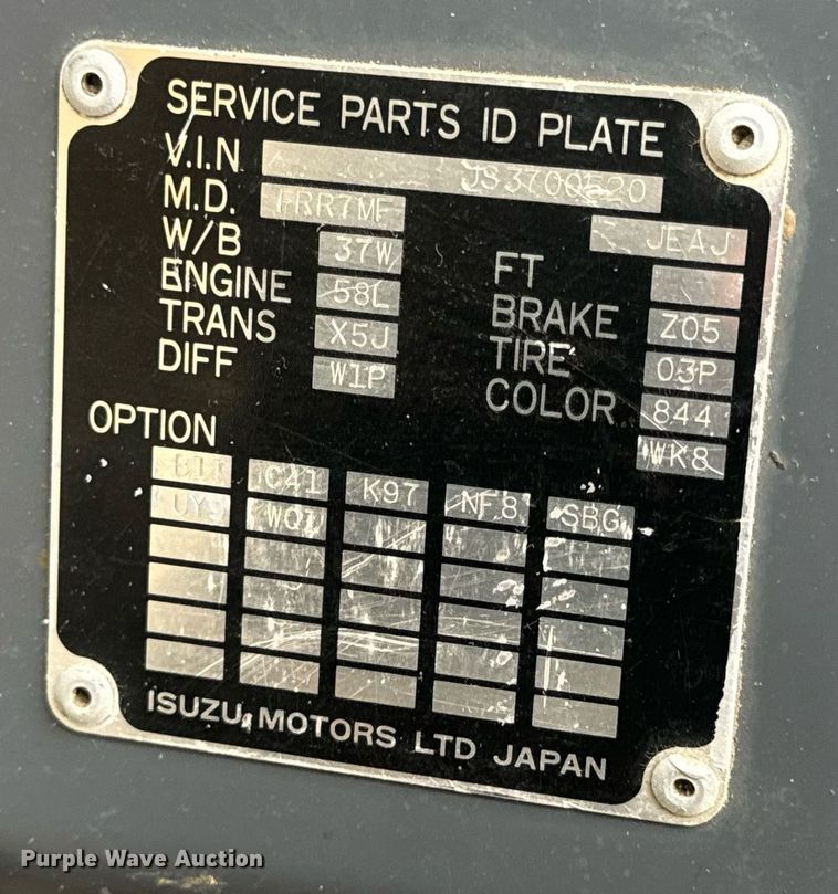 image for item EN5132 1995 Isuzu concrete pump truck