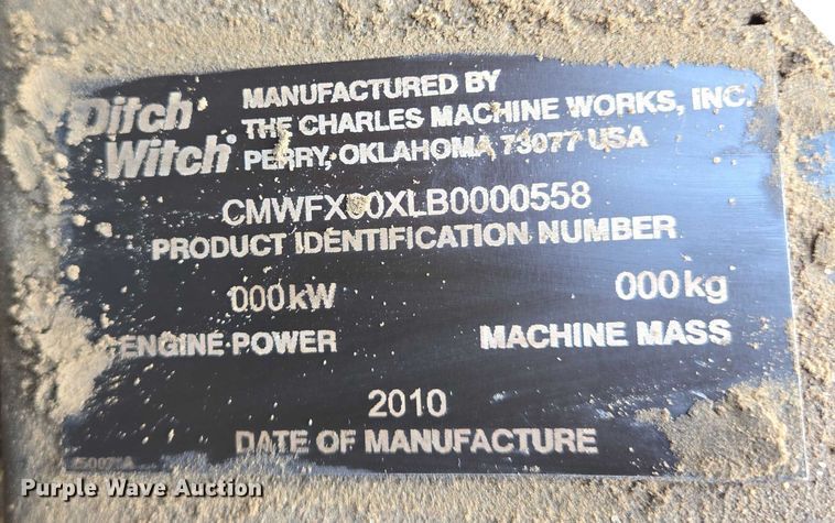 image for item EN8048 2010 Ditch Witch FX60 vacuum excavator