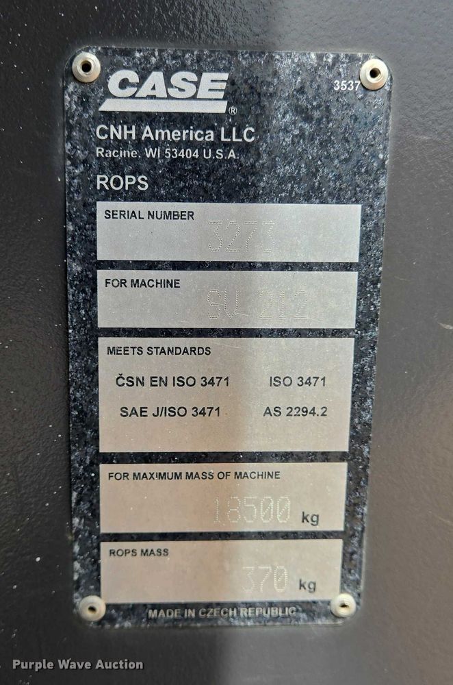 image for item EQ4031 2019 Case SV212D single drum vibratory roller